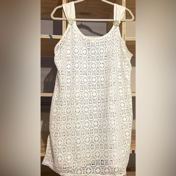 Jaclyn Smith White Mesh Swimsuit Cover-Up - Picture 2 of 5